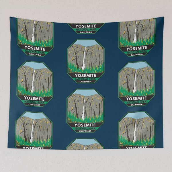 Item preview, Yosemite National Park Ribbon Falls California designed and sold by KrisSidDesigns.