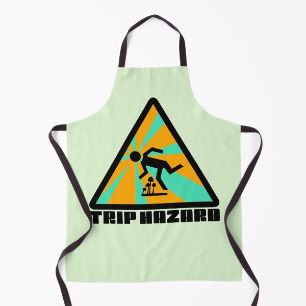 Item preview, Turquoise Trip Hazard Psychedelic Warning Sign designed and sold by Normandie Rainwater.