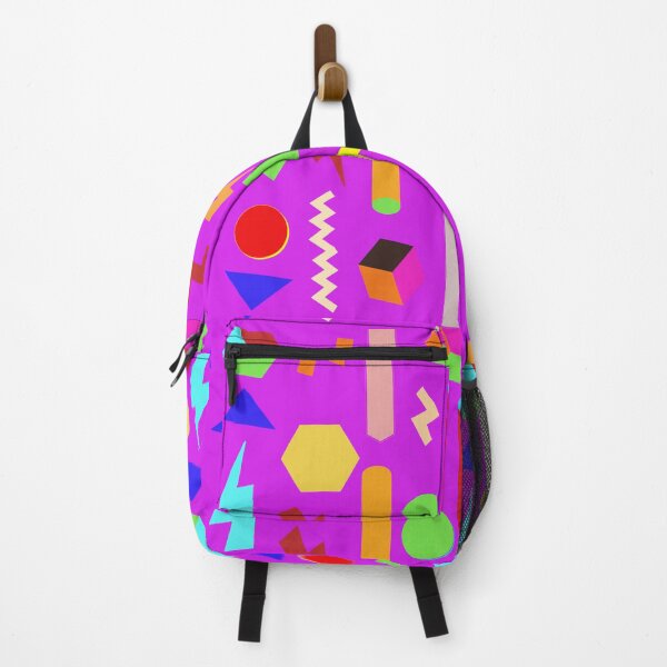 Item preview, Fun Geometric Line Pattern in Purple Background: Cute Colorful Abstract Pattern designed and sold by Vero De.