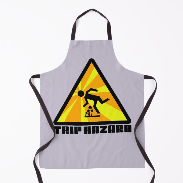 Item preview, Yellow Trip Hazard Psychedelic Warning Sign designed and sold by Normandie Rainwater.