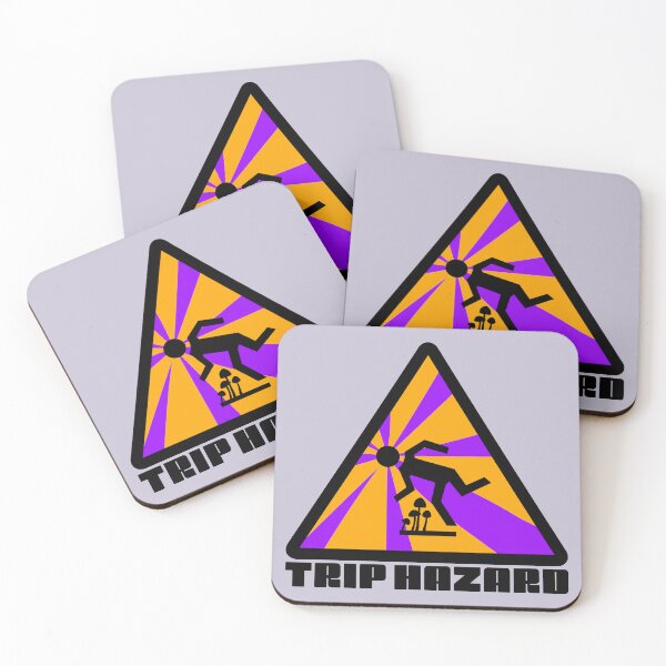 Item preview, Purple Trip Hazard Psychedelic Warning Sign designed and sold by Normandie Rainwater.