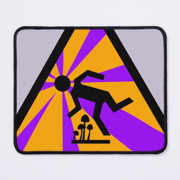 Item preview, Purple Trip Hazard Psychedelic Warning Sign designed and sold by Normandie Rainwater.