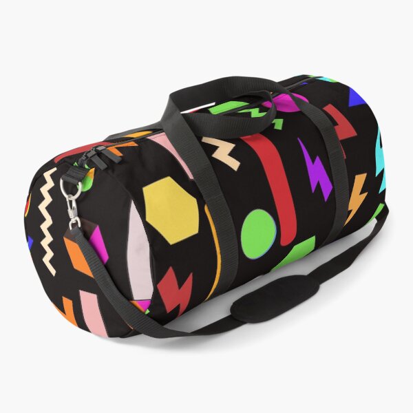Item preview, Fun Geometric Line Pattern in Black Background: Cute Colorful Abstract Pattern designed and sold by Vero De.