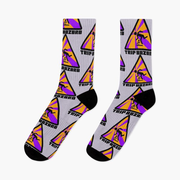 Item preview, Purple Trip Hazard Psychedelic Warning Sign designed and sold by Normandie Rainwater.
