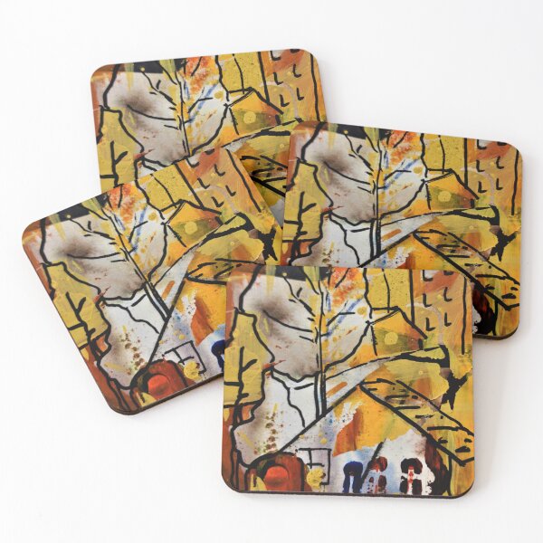 Item preview, Abstract Neighborhood in Autumn designed and sold by Heather Labbe.