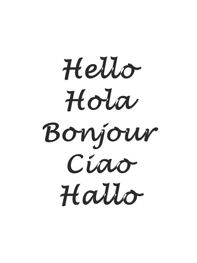 Thumbnail 4 of 4, iPhone Case, Hello In Different Languages designed and sold by superchele.