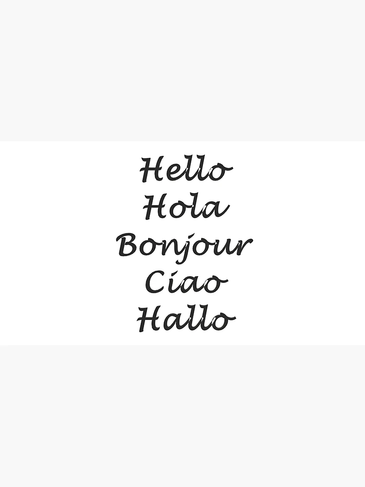 Thumbnail 3 of 3, Cap, Hello In Different Languages designed and sold by superchele.