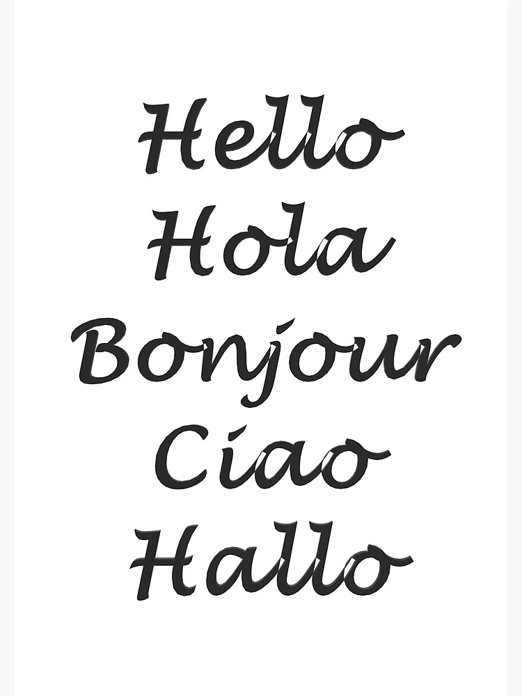 Thumbnail 3 of 3, Journal, Hello In Different Languages designed and sold by superchele.