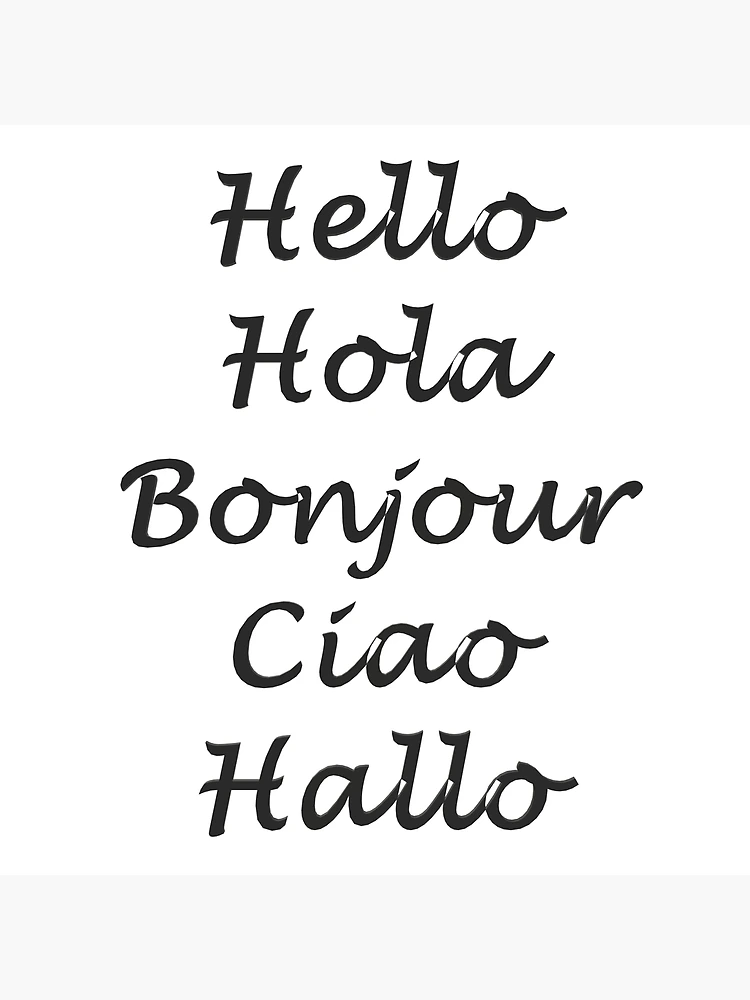 Thumbnail 3 of 3, Poster, Hello In Different Languages designed and sold by superchele.