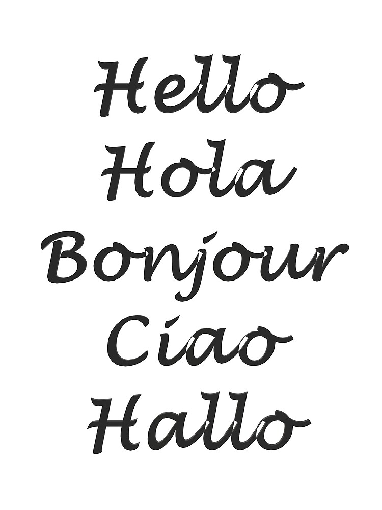 Thumbnail 3 of 3, Scarf, Hello In Different Languages designed and sold by superchele.