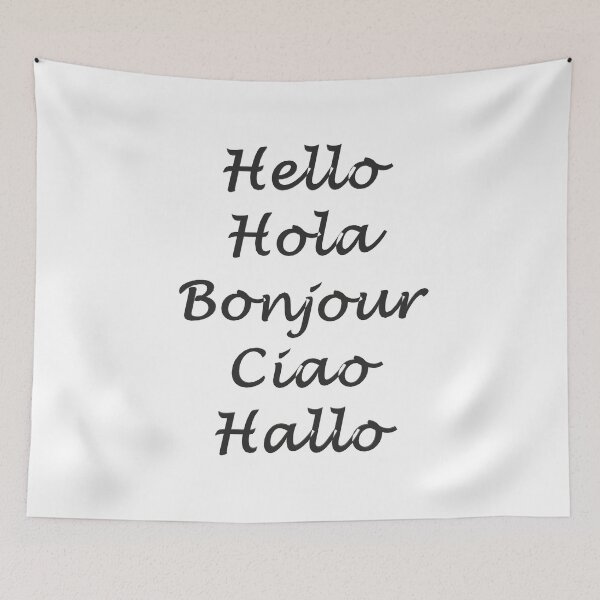 Item preview, Hello In Different Languages designed and sold by superchele.