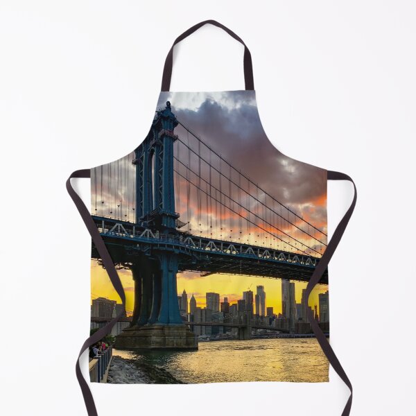 Item preview, Manhattan Bridge Skyline Sunset Brooklyn New York City designed and sold by eleonoraingrid.