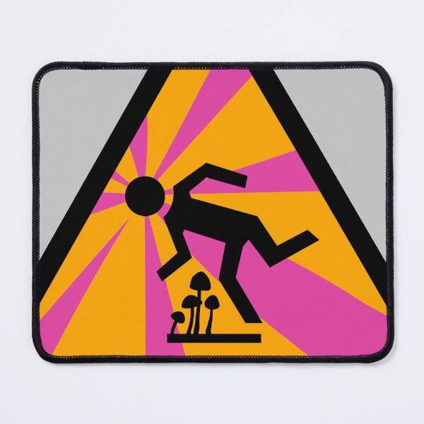 Item preview, Pink Trip Hazard Psychedelic Warning Sign designed and sold by Normandie Rainwater.