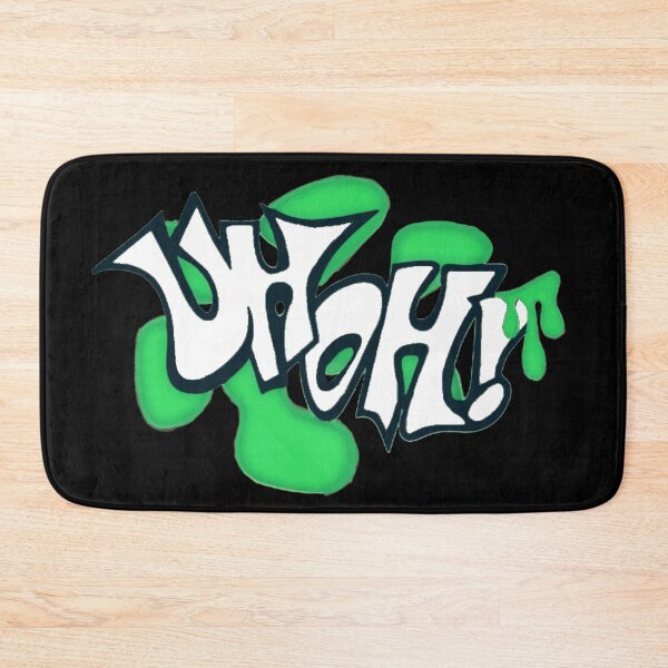 Item preview, ORIGINAL DRAWN (not stolen) Uh Oh 90's Kids Game Show (Black Background) designed and sold by SillyFun.
