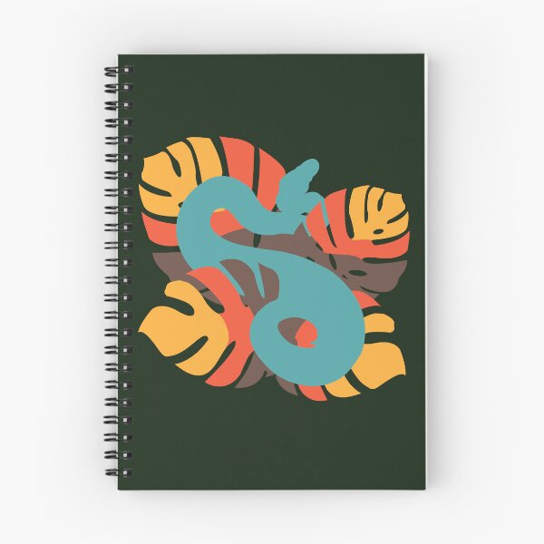 Item preview, Snake in Campfire River Colour Monstera Leaves designed and sold by Nerdynoods.