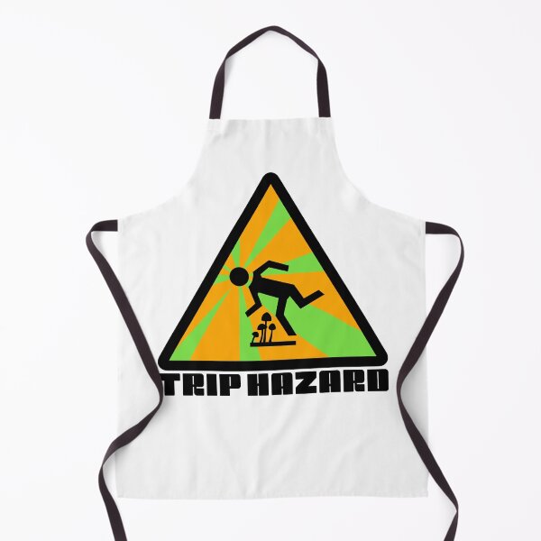 Item preview, Green Trip Hazard Psychedelic Warning Sign designed and sold by Normandie Rainwater.
