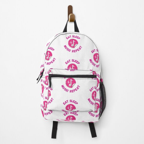 Item preview, Eat Sleep Music Repeat Eighth Note Pink designed and sold by LuckyKermit.