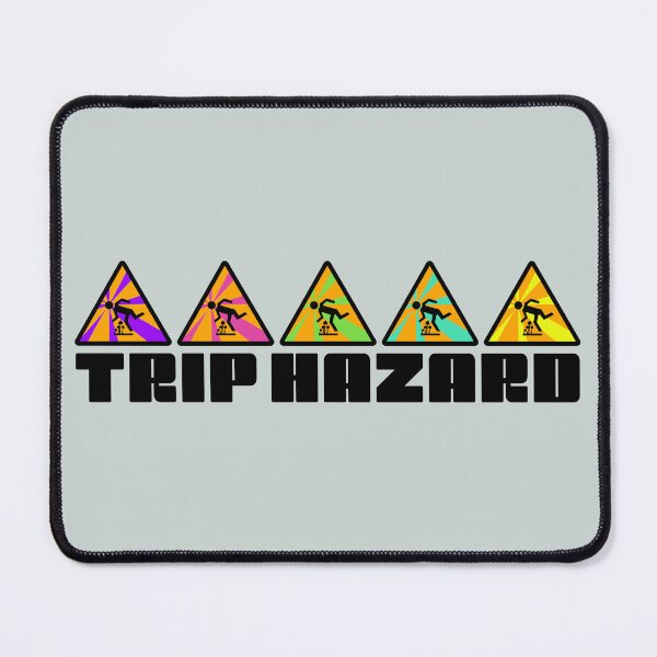 Item preview, Trip Hazard Psychedelic Warning Sign designed and sold by Normandie Rainwater.