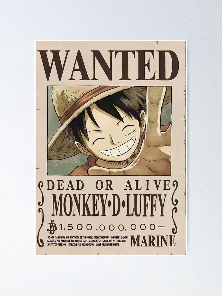  One Piece - Anime/Manga Poster (Wanted Dead Or Alive