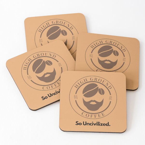 Item preview, Ken Obi's Own High Ground Coffee - So Uncivilized - Logo designed and sold by LudicrousFeed.