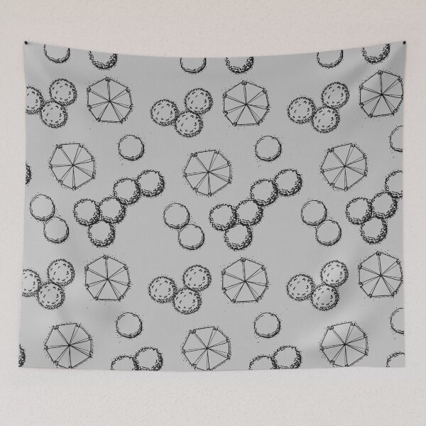 Item preview, Landscape Hand Graphic Pattern designed and sold by Lian Farruggio.