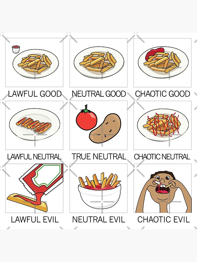 "ketchup and fries alignment system" Poster by Redbubble