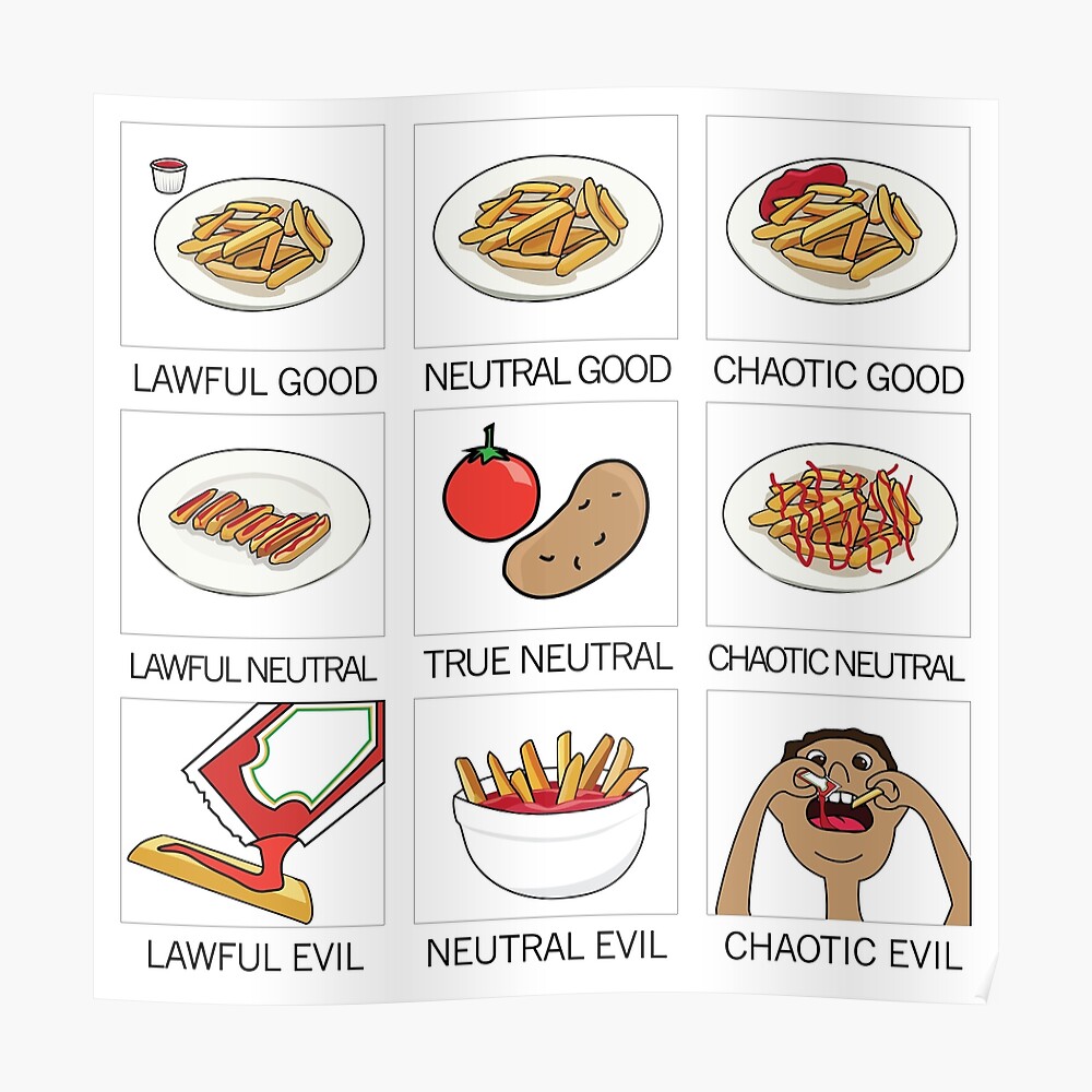 "ketchup and fries alignment system" Poster by Redbubble