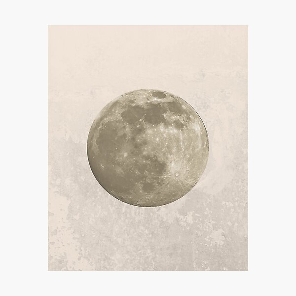 Vintage full moon  Photographic Print