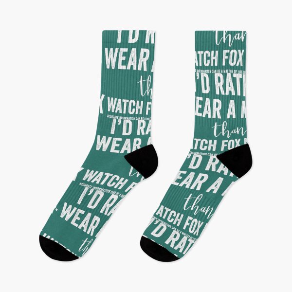 Item preview, I’d Rather Wear a Mask Than Watch Fox News designed and sold by Normandie Rainwater.