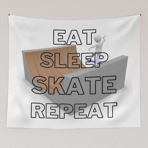 Item preview, Eat Sleep Skate Repeat designed and sold by LuckyKermit.