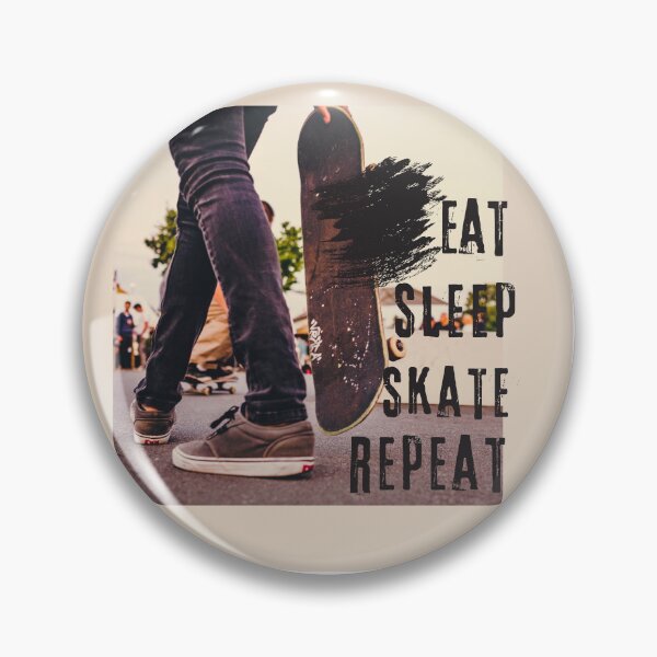 Item preview, Eat Sleep Skate Repeat Skater Guy Walking designed and sold by LuckyKermit.
