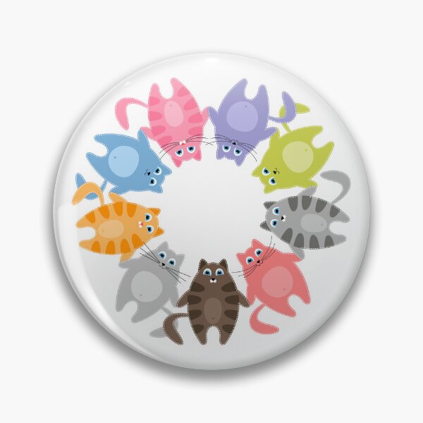 Item preview, Funny colorful cats designed and sold by AnnPrecious.