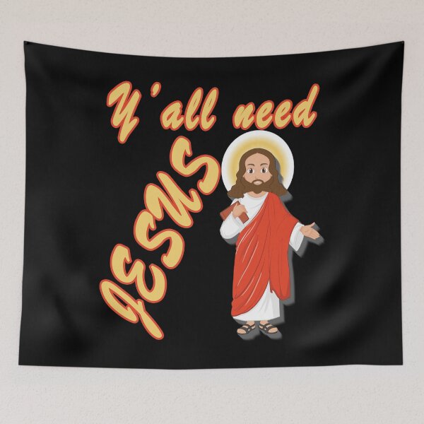 Item preview, Y'All Need Jesus T-Shirt | Christian Shirt | Religious Gift for Women and Men | Ya'll Need Jesus Active designed and sold by TeesForTheWorld.