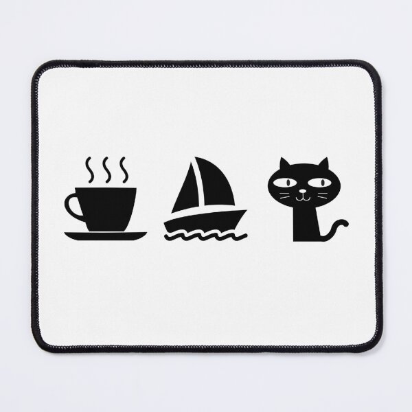 Item preview, Coffee. Cats. Sailing designed and sold by TheGreenGoat.