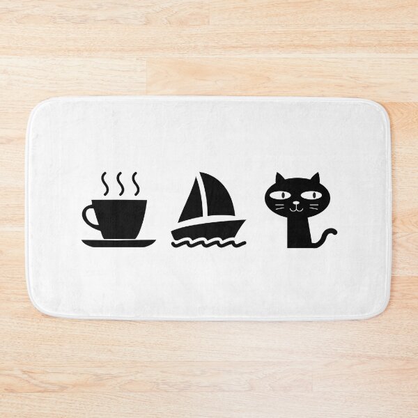 Item preview, Coffee. Cats. Sailing designed and sold by TheGreenGoat.