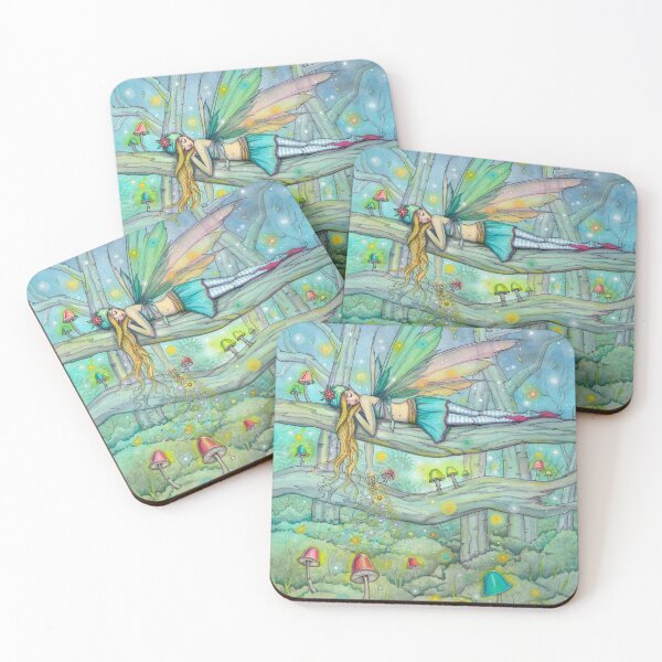 Item preview, Enchanted Forest Fairy and Mushrooms Fantasy Art by Molly Harrison designed and sold by Molly  Harrison.