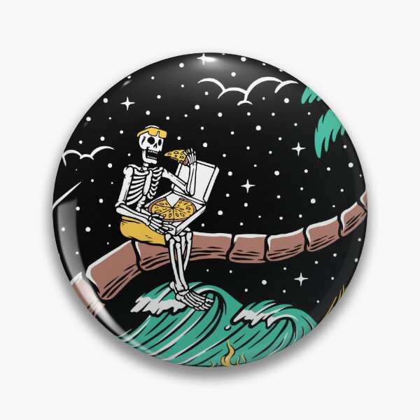 Item preview, Eat Pizza on the Beach at Night designed and sold by Ala Muk.
