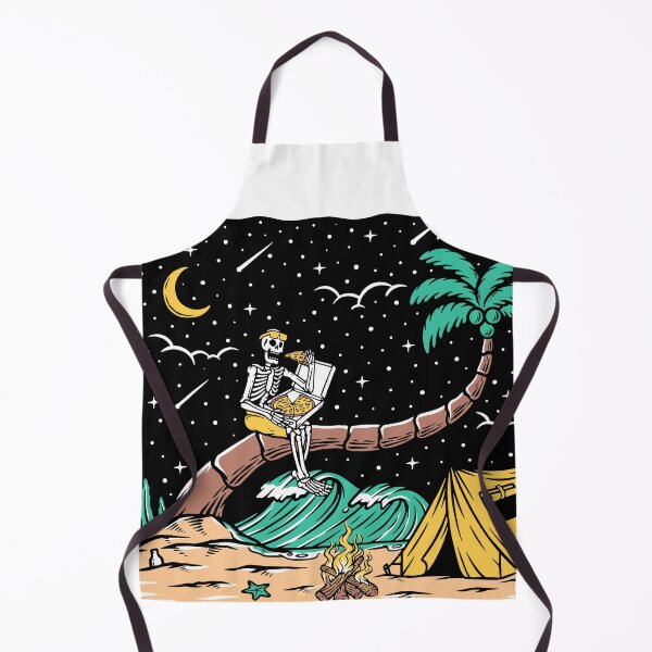 Item preview, Eat Pizza on the Beach at Night designed and sold by Ala Muk.