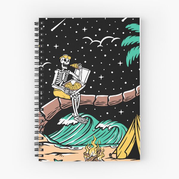 Item preview, Eat Pizza on the Beach at Night designed and sold by Ala Muk.