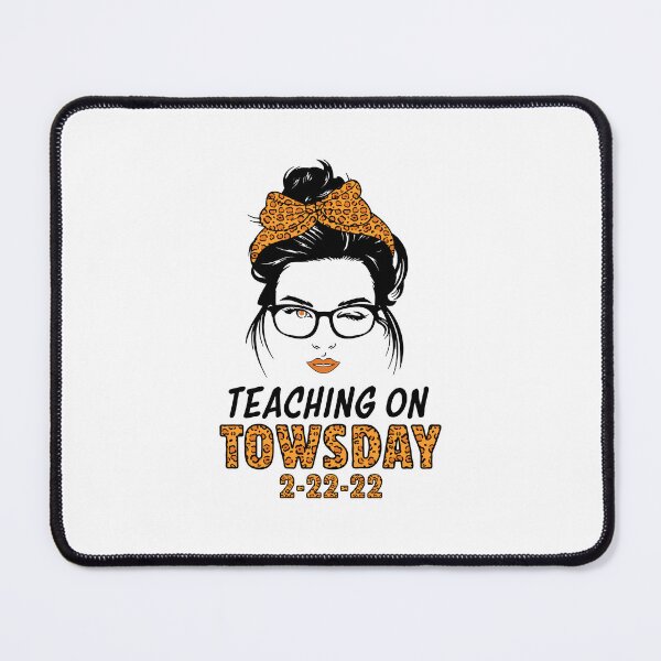 Item preview, Teaching On Twosday Messy Bun Leopard Twosday Teacher designed and sold by 1Designology1.