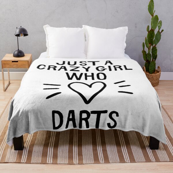 Item preview, Just a crazy girl who loves darts designed and sold by TheGreenGoat.