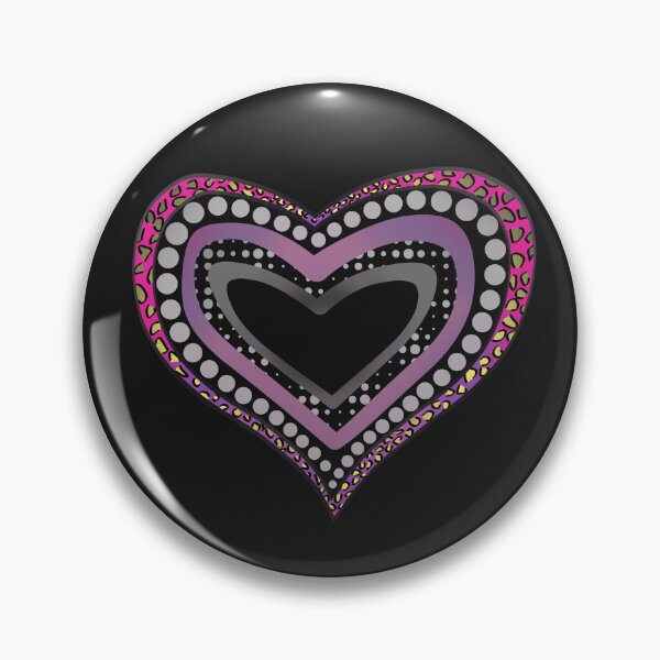Item preview, Vibrant Doodle Core Pink Heart designed and sold by AloraDawnEve.
