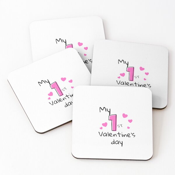 Item preview, My 1st Valentine pink designed and sold by 4TheKidsDesigns.