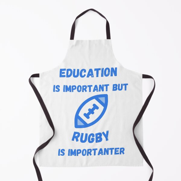 Item preview, Education Is Important But Rugby Is Importanter Blue Ball designed and sold by LuckyKermit.