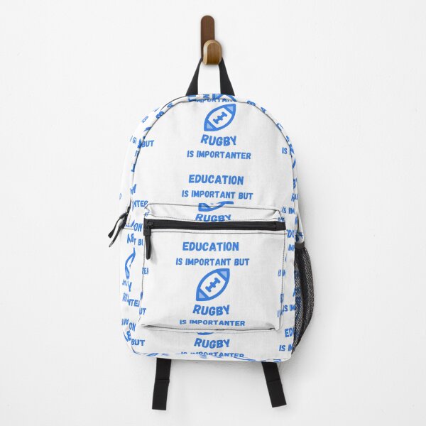 Item preview, Education Is Important But Rugby Is Importanter Blue Ball designed and sold by LuckyKermit.