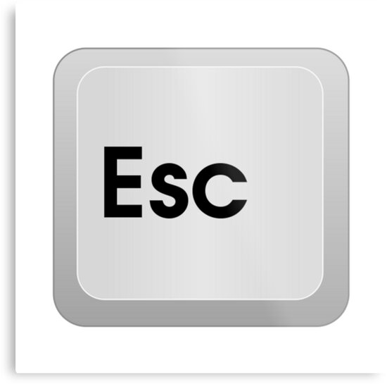 "Keyboard Escape Key" Metal Prints by TheBestStore Redbubble