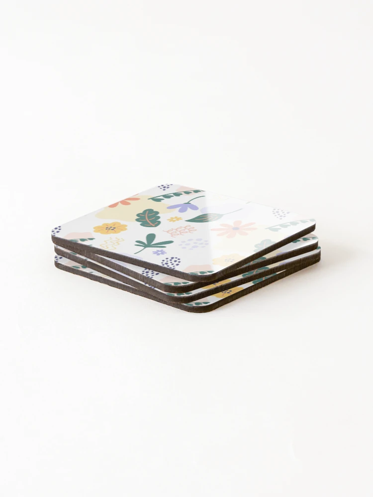 Thumbnail 4 of 5, Coasters (Set of 4), Patterns - Spring Patterned designed and sold by Almight Store.
