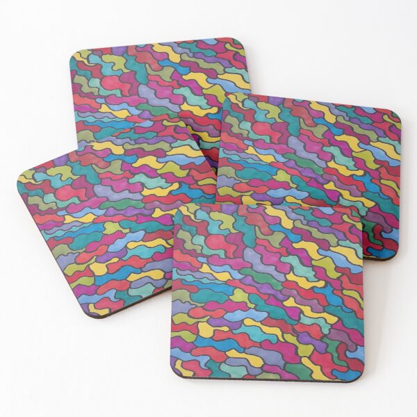 Item preview, Rainbow Scales Abstract Print  designed and sold by DanielleGensler.