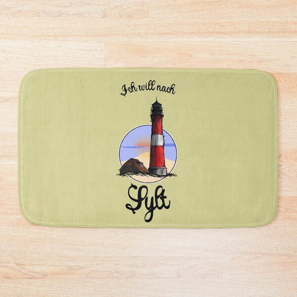 Item preview, Sylt lighthouse - I want to go to Sylt Urban Sketch motif North Sea Sylt designed and sold by emm-j.