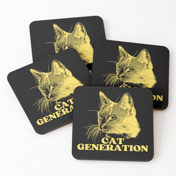 Item preview, YELLOW CAT GENERATION - Funny Cat Pictures With Cat Sayings and Captions designed and sold by FunnyCatsFam.